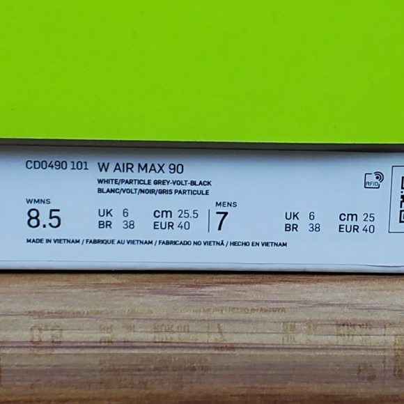 Nike Air Max 90 'Volt' Women's Running Shoes - Picture 15 of 15